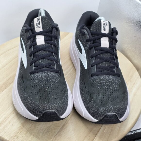 Womens Size 10.5 B - Brooks Ghost Max 2 1204201B077 Black Running Shoes Sneakers - Picture 4 of 10